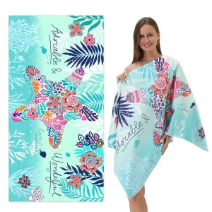Men Women's Beach Towel Quick-drying Microfiber Beach Towel Large Size Camping Pool Picnic Sunbath for The Beach Mat Accessories 1