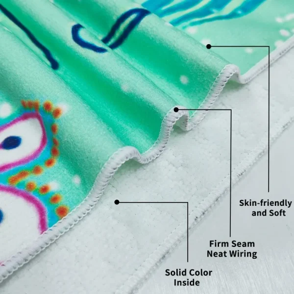 Men Women's Beach Towel Quick-drying Microfiber Beach Towel Large Size Camping Pool Picnic Sunbath for The Beach Mat Accessories 3