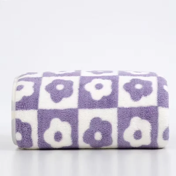 35x75cm Flower Pattern Coral Velvet Absorbent Quick Drying Face Towel Soft Adults Face Hand Towel Bathroom Microfiber Bath Towel 3