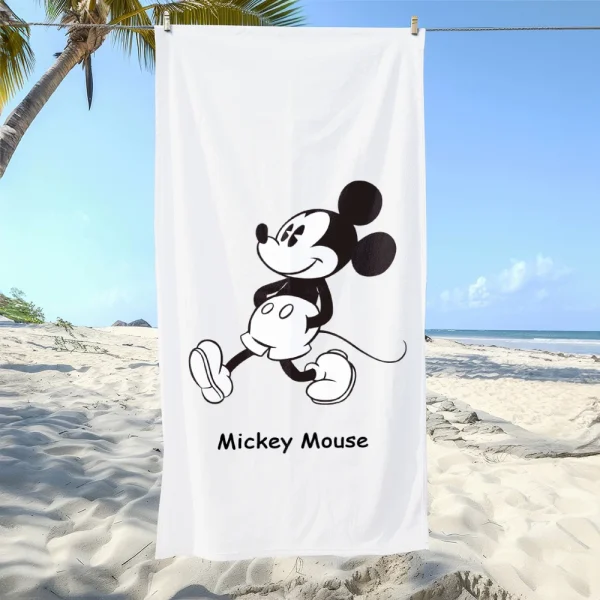 Disney Character Beach Towels: Daisy, Mickey, Minnie, Donald - Fun in the Sun! Suitable for towels, bath towels, beach towels 5