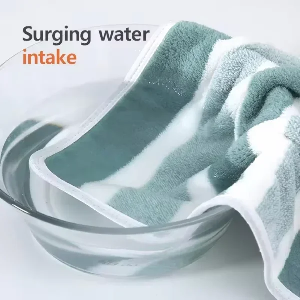 Soft towel Absorbent Striped Pattern Towel Set Soft Hand Towel Bath Towel Quick Drying Absorbent Towels For Bathroom 5