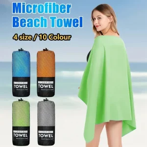 Microfiber Towel With Mesh Bag, Quick Drying Absorbent Towels For Camping, Gym Yoga, Backpacking, Hiking 1