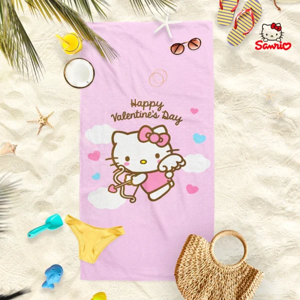 Hello Kitty Beach Towels: Adorable Prints for Summer Fun! Suitable for towels, bath towels, beach towels 5
