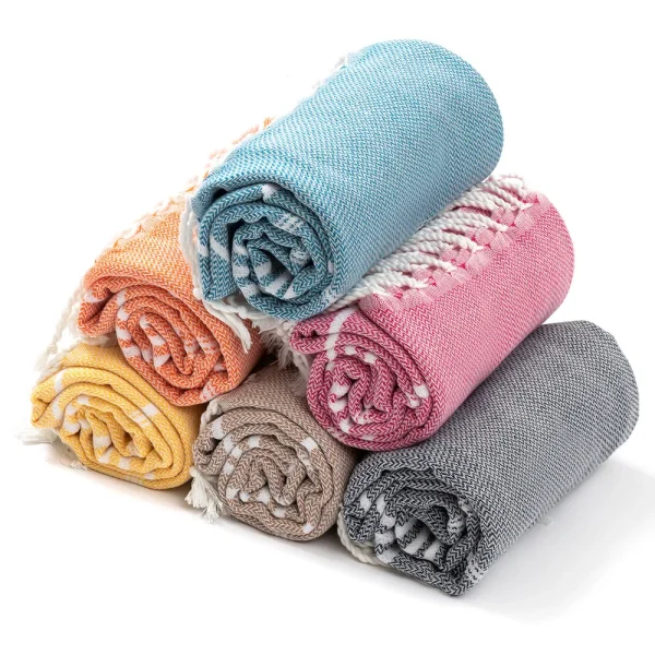 90*180cm Cotton Turkish Beach Towel Turkish Sports Bath Towel with Tassels Holiday Towel Soft Absorbent Quick Drying Towel 2