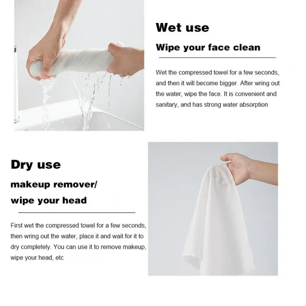 10PCS Set Compressed Towel Travel Quick-Drying Towel Trip Disposable Hotel Washable Cloth Towel Napkin Washcloth Outdoor Travel 3