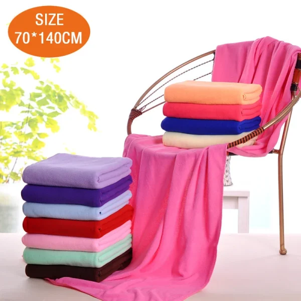 70x140/35x75cm Microfiber Bath Towel Large Bath Towel Beach Towels Shower Towel Breathable Quick-Drying Comfort Soft Absorbent 4