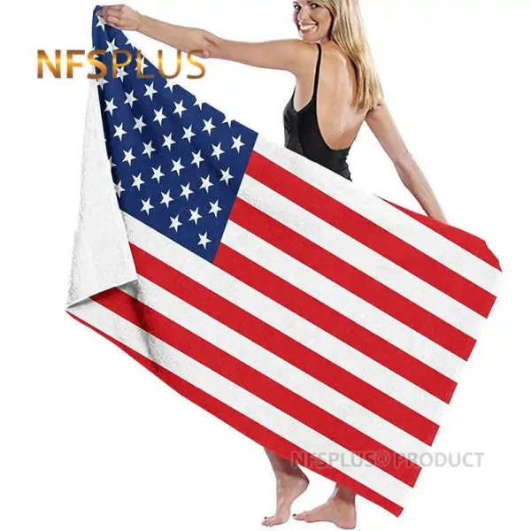 Quick Dry Microfiber Beach Towel USA Uinted States Flag 70x150cm Super Soft Absorbent Travel Sport Bath Towels For Adults 6