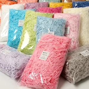 10g/20g Colorful Shredded Crinkle Paper Raffia Candy Boxes DIY Gift Box Filling Material Wedding Marriage Home Decoration 1