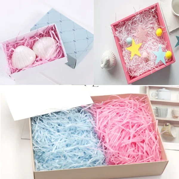 10g/20g Colorful Shredded Crinkle Paper Raffia Candy Boxes DIY Gift Box Filling Material Wedding Marriage Home Decoration 6