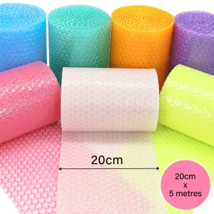 20cmx5 Meters Pink Blue Lovely Heart Shape Bubble Wrap Shockproof Package For Gifts Box Fragile Glass Goods Pack Party Decor 1
