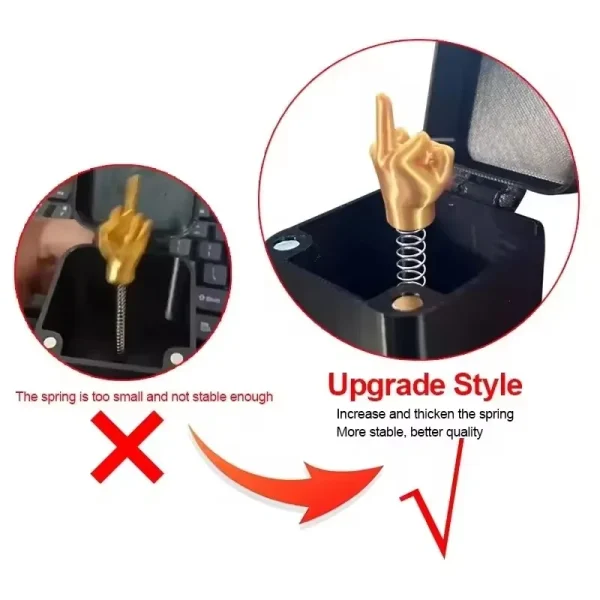 Middle Finger Surprise Gift Boxs Christmas Fun Prank Gift Offices Desk Home Decor Gift Decoration Toys Children Miniature Items 2