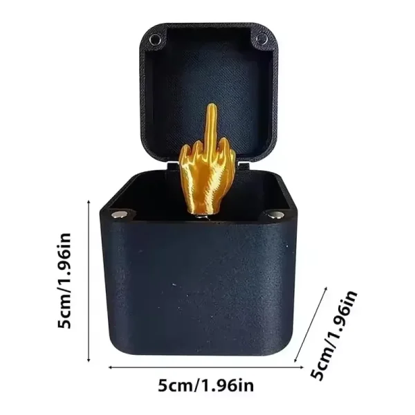Middle Finger Surprise Gift Boxs Christmas Fun Prank Gift Offices Desk Home Decor Gift Decoration Toys Children Miniature Items 6