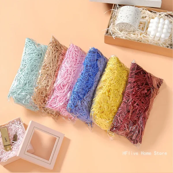 Multicolored Shredded Crinkle Paper Strands Shredded Crinkle Confetti DIY Gift Box Filling Party Wedding Decor Gift Bag Candy 3
