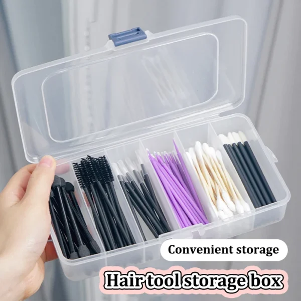 5/6 Grid Compartment Storage Box Transparent Square Earrings Case Jewelry Finding Accessories Packaging Bead Pearl Organizer 1