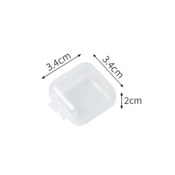 12pcs/set Mini Clear Plastic Storage Box Jewelry Storage Case Transparent Storage Organizer Multifunctional Portable Jewelry Box 6