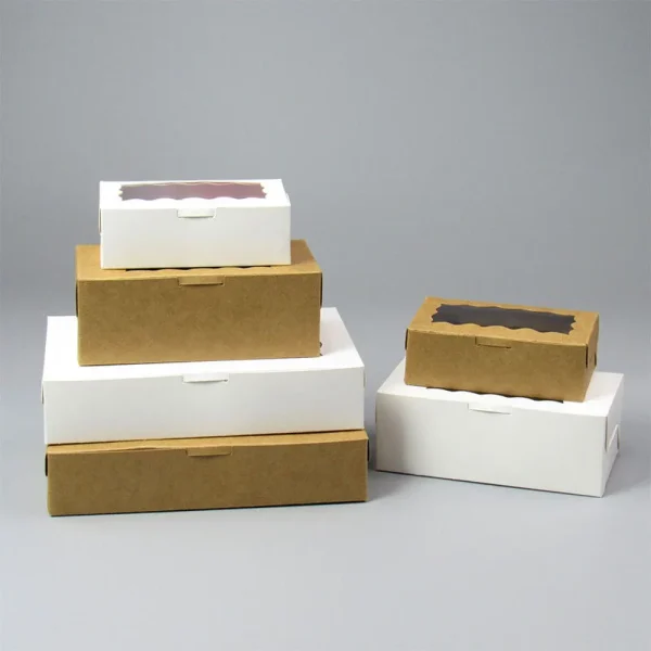 10/20/50pcs gift box with clear window-suitable for packaging, wedding, party birthday decoration and small business supplies 2