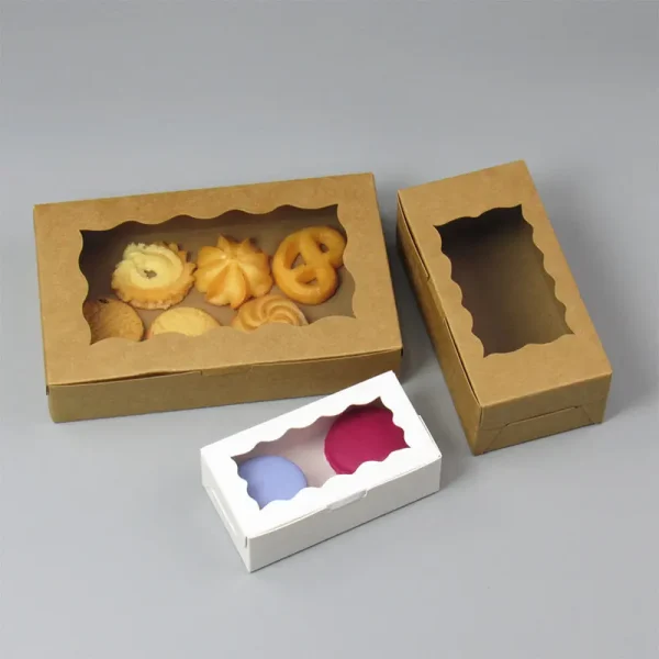 10/20/50pcs gift box with clear window-suitable for packaging, wedding, party birthday decoration and small business supplies 4