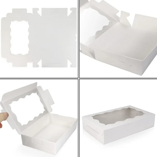 10/20/50pcs gift box with clear window-suitable for packaging, wedding, party birthday decoration and small business supplies 5