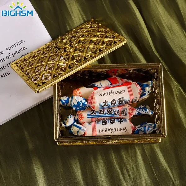 1Pc Mini Treasure Storage Jewelry Box Retro Candy Necklace Earring Bead Trinket Box Small Wedding Decor Party Favor Gift 5