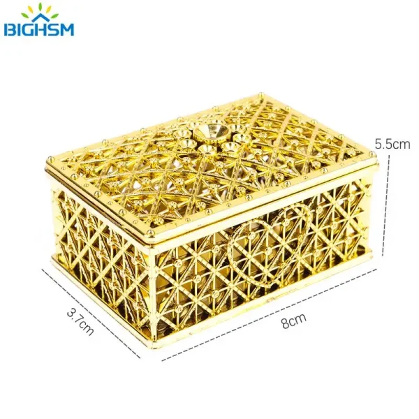1Pc Mini Treasure Storage Jewelry Box Retro Candy Necklace Earring Bead Trinket Box Small Wedding Decor Party Favor Gift 6