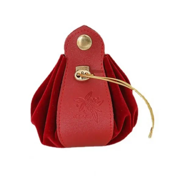 Leather Candy Gift Bag Drawstring Flannel Cloth Buckle Ornament Gift Giving Festive Party Candy Pouch Wedding Gift Box 6
