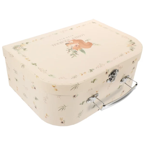 Portable Paper Suitcase Decorative Suitcase Jewelry Gift Suitcase Wedding Gift Box 2