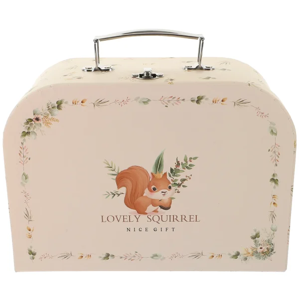 Portable Paper Suitcase Decorative Suitcase Jewelry Gift Suitcase Wedding Gift Box 4