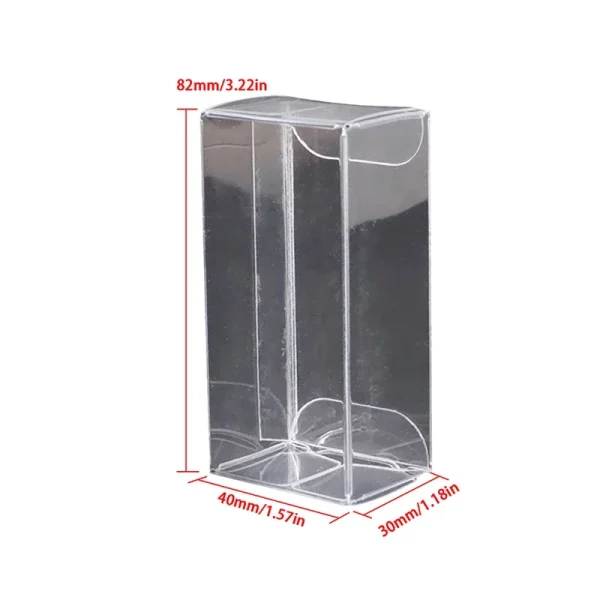 50/100PCS PVC Clear Display Box 1/64 Rectangle Gift Toy Car Model Dustproof Showcase Cosmetic Crafts Packaging Box For Hotwheels 2