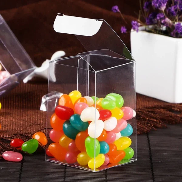 50/100PCS PVC Clear Display Box 1/64 Rectangle Gift Toy Car Model Dustproof Showcase Cosmetic Crafts Packaging Box For Hotwheels 4