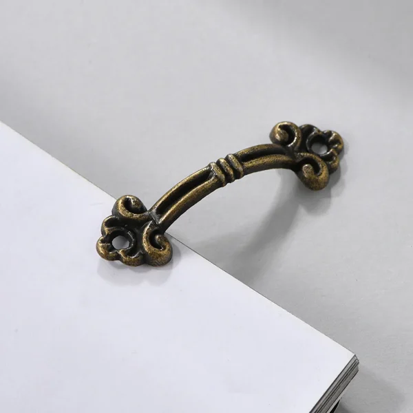 Handle Handles None 10PCS 48*14mm Accessories Antique Drawer Bronze Gift Box Gold Jewelry Box Packaging Silver 2