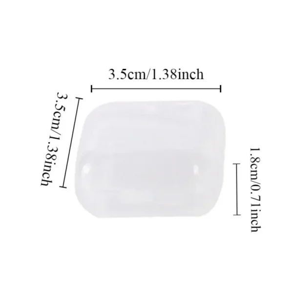 50/30pcs Transparent Jewelry Storage Box Mini Antioxidant Plastic Box Square with Lid Home Organizing Storage Supplies 2