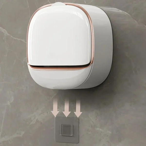 1 piece soap box free punching soap box wall-mounted household high-grade drain water storage bathroom toilet soap shelf 5