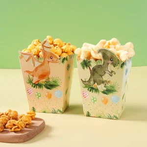 Dinosaur Theme Popcorn Boxes Dinosaur Birthday Party Decoration Safari Birthday Party Supplies 1