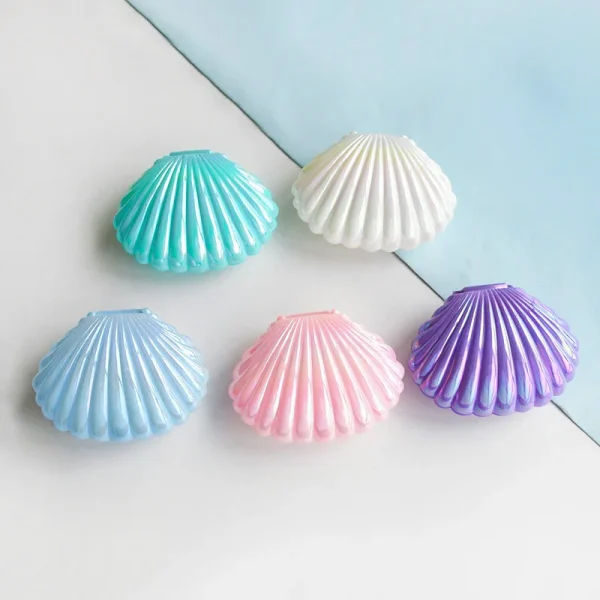 5/10pcs Shell Candy Gift Box Plastic Snack Cookie Jewelry Storage Box Kids Mermaid Birthday Party Favors Decor Wedding Supplies 2