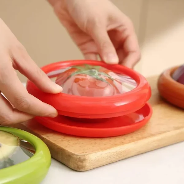 Avocado Storage Organizer Silicone Fruit Storage Box Fruit and Vegetable Antioxidant Storage Box Reusable Avocado Storage Tools 3