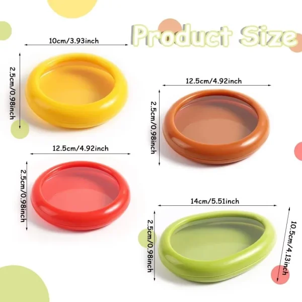 Avocado Storage Organizer Silicone Fruit Storage Box Fruit and Vegetable Antioxidant Storage Box Reusable Avocado Storage Tools 6