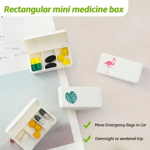 1PC Drug Tablet Dispenser Organizer Container Mini Travel Pill Case Pill Box Storage Dispensing Splitter 1