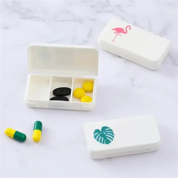 1PC Drug Tablet Dispenser Organizer Container Mini Travel Pill Case Pill Box Storage Dispensing Splitter 2