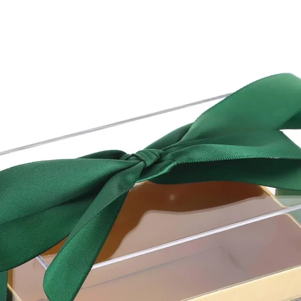 Transparent Acrylic  Light Luxury Bow Present Box Valentine's Day Gift Box Wedding Hand Gift Box Birthday Party Wedding Supply 5