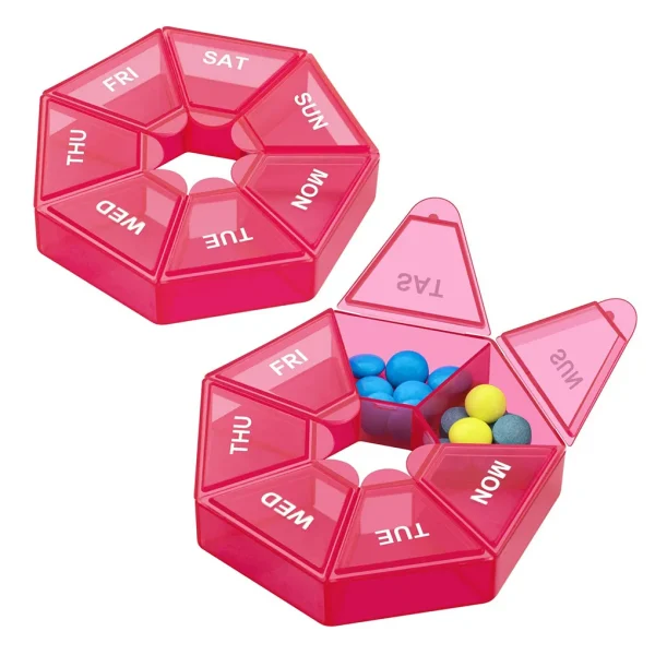 7 Grids  Pill Case Plastic 7 Days Candy Box Portable Storage Tablet Holder Travel Organizer  Dispenser Container 1