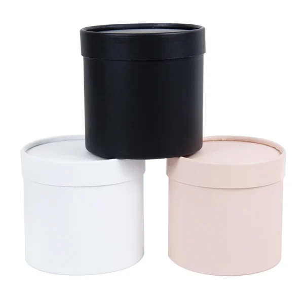 Big Flower Box Gift Packaging Box Round Portable Bouquet Storage Decor Birthday Wedding Valentine's Day Rose Flowers Decoration 4
