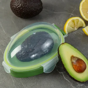 Portable Kitchen Storage Box with Transparent Lid, Avocado Crisper, Fresh-Keeping Storage Box, Home Sealed Box for Avocado 1
