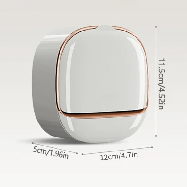 1PC Soap Box Wall-Mounted Light Luxury Soap Holder Punch-Free Soap Box Drain Laundry Soap Box For Easy Cleaning 6
