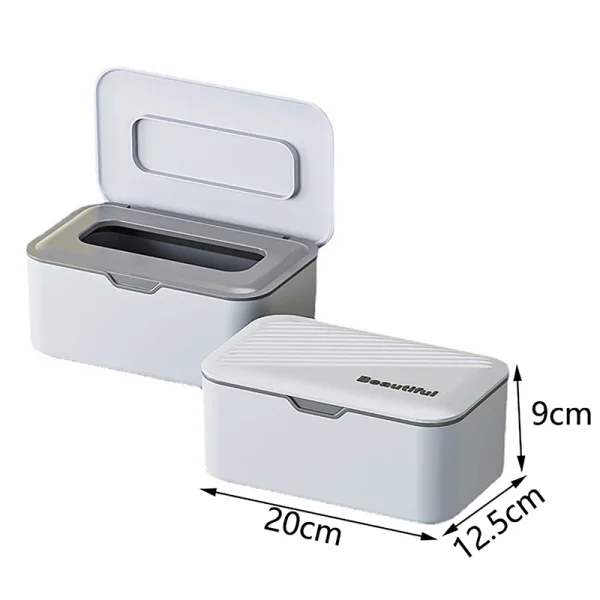 Tissue Box With Lid Wet And Dry Tissue Box Disposable Gloves And Masks Storage Box For Home Office Decor 6