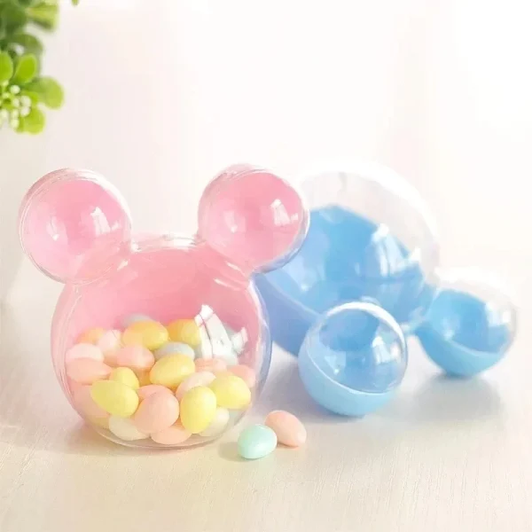 New Mckey Mouse 12 Piece/batch Plastic Candy Box Children's  Birthday Party Decorative Candy Box Baby Shower Supplie 2
