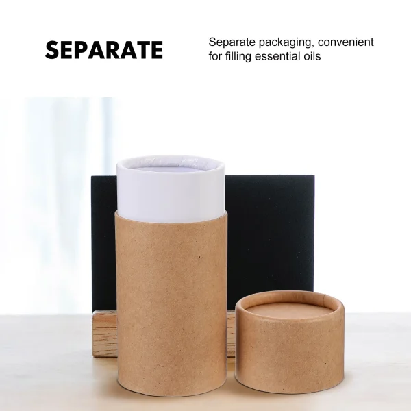 Paper Box Gift Cylinder Tubes Boxes Tube Packing Kraft Bottle Cardboard Oil Container Packaging Containers Essential Crafts 5