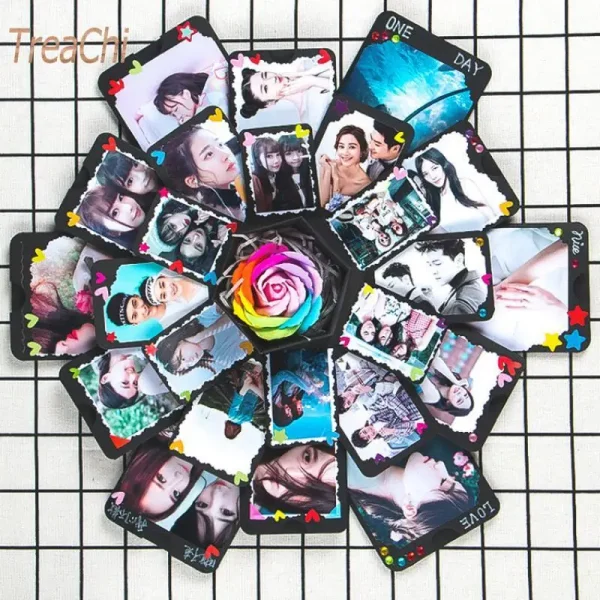 Surprise Confession Handmade Diy Album Creative Gift Box Explosion Box Hexagon Multi-Layer 5