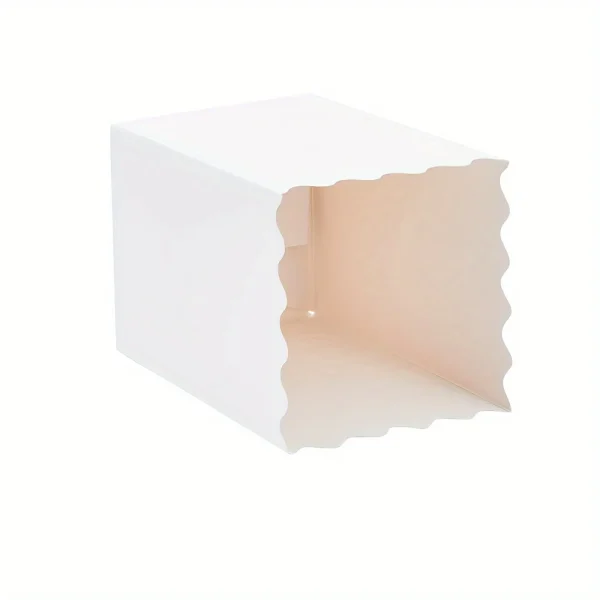 24pcs, Mini Popcorn Containers For Party Supplies, Bulk White Treat Boxes With Scalloped Edges For Movie Night Decorations, 5