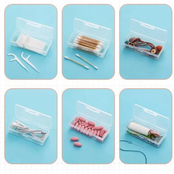 Portable Travel Medicine Box Cotton Swab Holder Case Detal Floss Jewelry Box 4