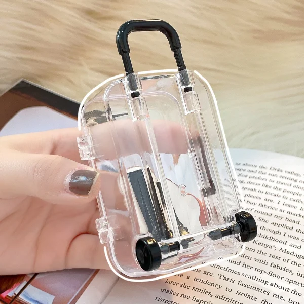 Mini Luggage Storage Box Cute Clear Suitcase Candy Box Creative Wedding Candy Box Small Trolley Case Jewellery Organiser 2